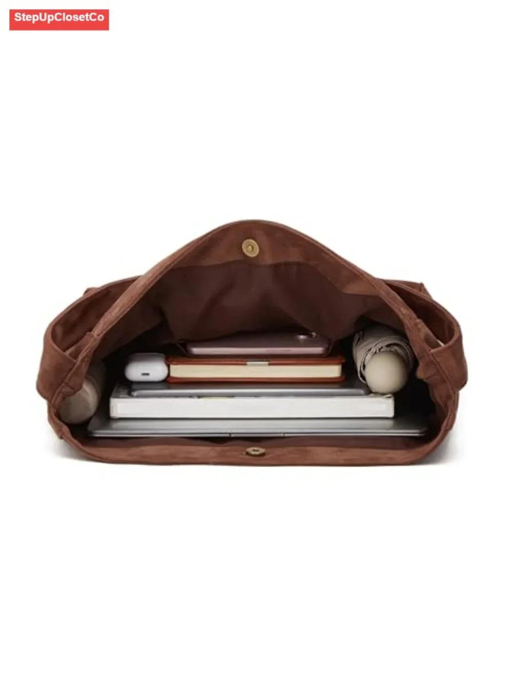 Genuine Leather Suede Hobo Tote Vintage Shoulder Bag Travel Carryall